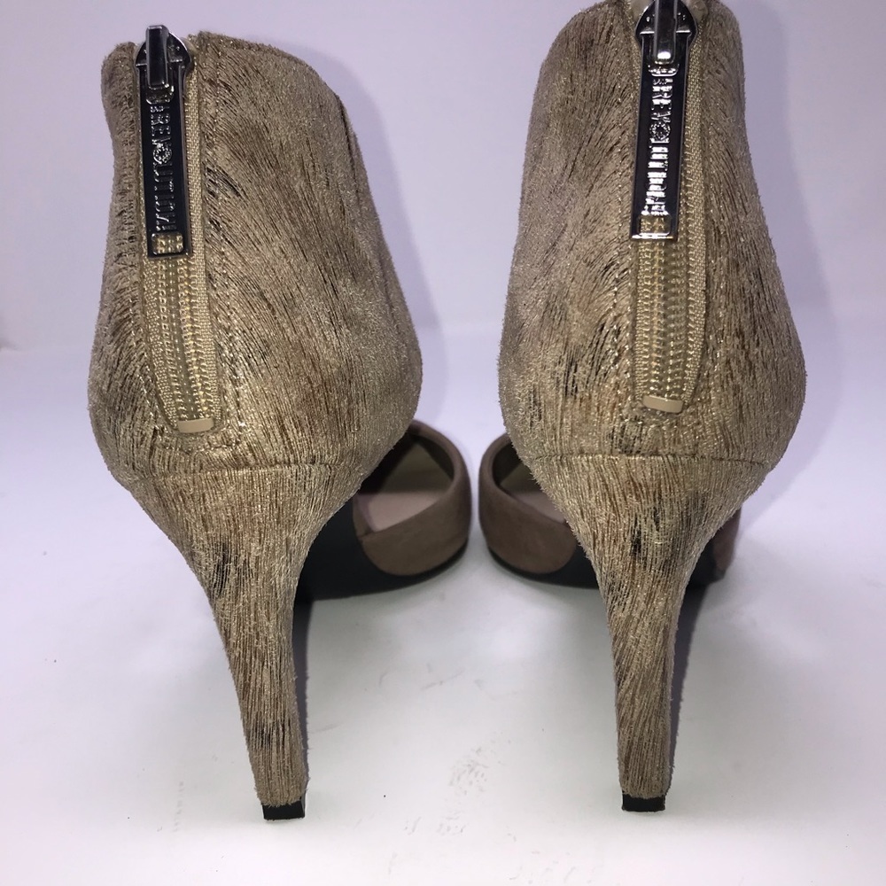 Revolution High Heels – Almond Toe, Faux Leather – Dark Tan – Size 6.5 - Picture 5 of 12